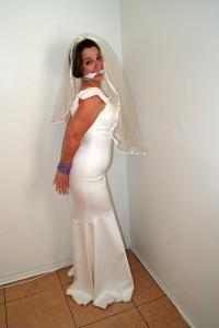 bondagedivas.com - Liz River Bound In Her Wedding Dress thumbnail